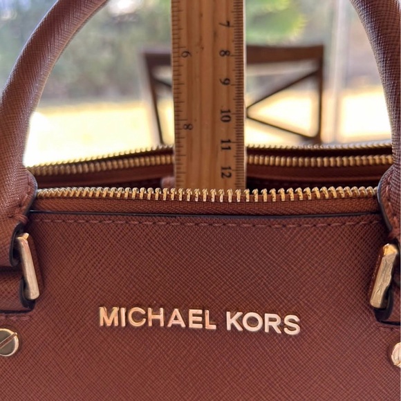 Michael Kors Tan Leather Satchel - Picture 2 of 8